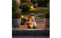 Solar Hedgehog Statue Outdoor Decoration Hedgehog Solar Light for Yard, Lawn