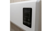 Rounded Corners Slim Wall Heater Long Air Outlet Touch Control Heater White Home Appliance