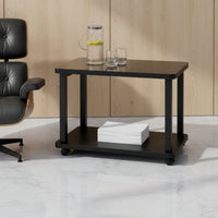 Mobile Side Table Small-Space Side Table with Wheels Compact Furniture for Living Room, Office