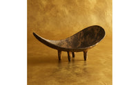 C-Shaped Fruit Bowl Vintage Bowl with Legs Decorative Tabletop Ornament for Collectors, Dining Table, Living Room