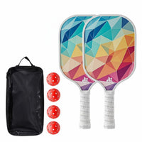Long-Lasting Wood Construction Wooden Pickleball Paddles Non-Slip Grip Pickleball Paddle Kit Breathable Handle Sports Equipment Lightweight Design for Outdoor