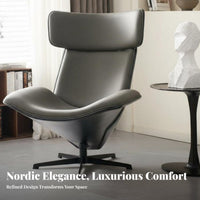 Nordic Aesthetic Rotating Zongzi Armchair Designer Inspired Lounge Chair 360° rotate Home Seating Modern aesthetic for Interior Designers, Homeowners, Design aficionados, Living Room, Bedroom, perusing alcove