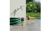 Brass Quick Connect Adapter Leak-Leak-Resistant Connection Universal Tap Connector Resistant Car Wash Hose Adapter for Gardening, Outdoor