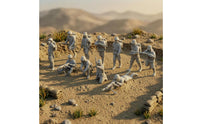 11 Pieces Unpainted Miniature Action figures  One-Piece Resin Action figures  Figurine Realistic Decor for Hobbyists