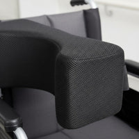Breathable Mesh Material High Back Wheelchair Headrest Prevents Side Tilting Mobility Aid Accessory Adjustable Strap for Elderly