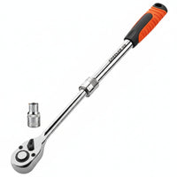 72-Tooth Telescopic Ratchet Wrench with Adjustable Handle Anti-Slip Telescopic Ratchet Wrench Heavy Duty for Diyers