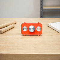 Triangular Tabs Drilling Positioning Slider Rectangular Ruler Slider Block Orange