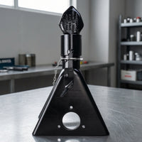 Triangular Coupler Trailer Coupler Black Locking Pin Rust-Resistant for DIY Builders, Towing