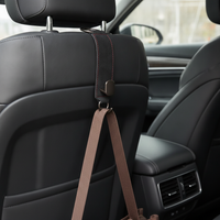 Car Seat Back Hidden Storage Hooks with Suede Leather Finish