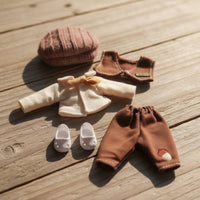 BJD Doll Outfit Detailed Accessories BJD Clothes Set and Match 16cm Doll Clothes Set for Hobbyists, Kids, Display