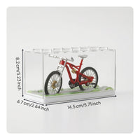 Collectible Mountain Bike Model Detailed Miniature Cycle Compact Alloy Cycle Toy Exquisite for Desk Ornament, Playroom