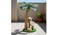 Feline Climbing Structure with Condo Sisal Rope Scratching Pole Multi-Level Pet Furniture for Kittens, Small Cats, Apartments, Living Room