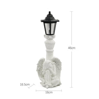 Solar Angel Statue Waterproof Yard Decor Warm Glow Yard Ornament for Patio