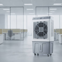 Evaporative Air Cooler with Wheels Industrial Evaporative Air Cooler Wheeled Mobile for Workshop, Factory