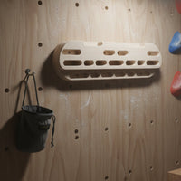 Solid Wood Wooden Fingerboard Multi-Grip Climbing Hangboard Polished Polished Finger Strength Coach for Climbers, Kids, Home, Indoor, Gym