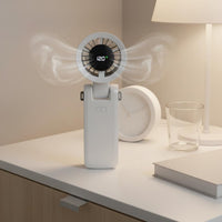 100 Speed Levels Turbo Hand Fan Long Battery Life Rechargeable Handheld Fan Type-C Charging Personal Cooling Device Strong Breeze for Students, Outdoor, Travel