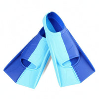 Short Swim Fins Open-Heel Silicone Swim Fins Comfortable Hydrodynamic for Swimmers, Pool Workouts, Lap Swimming