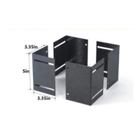 2 Pieces Post Protector Powder-Coated Wooden Post Protector Steel for Homeowners