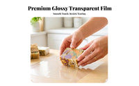 400 Pieces Clear Transparent Film Sheet Smooth Finish Square Transparent Film Sheet Lightweight Packaging Material