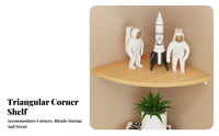 Space-Saving Quarter-Circle Floating Shelf Minimalist Design Small Item Stand Multi-Purpose Wall Decoration Easy Installation for Homeowners, Collectors, Living Room, Bedroom, Home Office, Bathroom