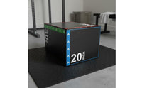 Rectangular 3-in-1 Foam Plyo Box Polished Outer Cover Plyo Box Arrow Graphics Fitness Equipment