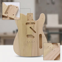 Traditional Design Style Electric Guitar Body with Screw Attached Neck on Poplar Guitar Body Customizable Instrument Part for Luthier, Hobbyists
