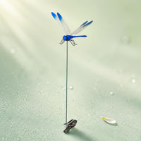 3 Pieces Clasp-on Dragonfly Stake Colorful Dragonfly Plant Clip Decorative Outdoor Decor for Yard