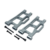 2 Pieces Rear Lower Swing Arm Anodized Finish Rear Lower Shock Absorption Arm RC Car Upgrade Part for Rough Terrain
