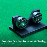 2 Pieces Effortless 360-Degree Rotation Billiard Cue Straightness Tester Stainless Steel Bearings Pool Cue Straightness Tester Universal Fit