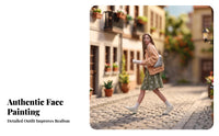 Female Figurine Painted Details Collectible Display Prop Shoulder Bag Model Decoration for Diorama