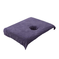 Reusable Massage Table Sheet Face Hole Absorbent Face Hole Massage Table Cover Soft Salon Bed Cover Machine Washable for Beauticians