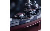 Diecast Metal Battleship Model Detailed Battleship Model with Display Base Realistic Classic for History Buffs