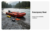 M-Bottom Recovery Raft Quick-Water Capable Emergency Craft Emergency Prepared Inflatable Boat for Flood Relief Workers, Quick Current Operations