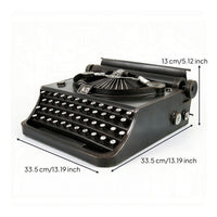 Iron Typewriter Model Compact Vintage Typewriter Decor Decorative for Bookshelf