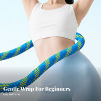 Pain-Effortless Spins Soft Weighted Hula Hoop Anti-Pinch Design Soft Hula Hoop Quiet Operation for Women, Beginners