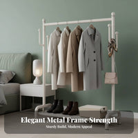 Complimentarystanding Garment Rack with Shelf Floor-Standing Design Coat Tree Space-Saving Minimalist Design for Homeowners