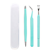 Stainless Steel Ectoparasite Remover Easy to Use Pet Grooming Extractor Tweezer Multi-Component Kit for Travel
