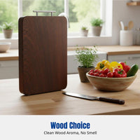 Ebony Wood Chopping Board, Antibacterial, Microbial-Resistant, Durable Kitchen Cutting Board, Home Cooking Essential