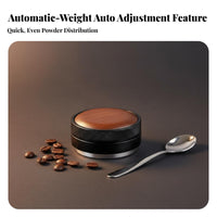 Automatic Height Adjustment Weight-Based Coffee Distributor 304 Stainless Steel Base Espresso Distributor Tamper Set Consistent Tamping