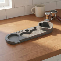 Silicone Coffee Tamper Mat Defends Countertop Espresso Pressing Station Universal Fit Portafilter Holder Mat for Home Baristas, Cafe