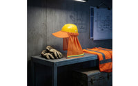 Breathable Hard-Hat Visor Curtain Elasticized Perforated Mesh Helmet Shade Hard Hat Neck Shade with Visor