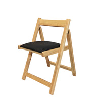 No-Assembly Folding Wooden Chair Space-Saving Wood Folding Chair Sturdy Furniture Minimalist for Entryway