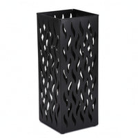 Decorative Metal Umbrella Stand Space-Saving Umbrella Stand with Cutouts Tall Organizer Freestanding for Lobby