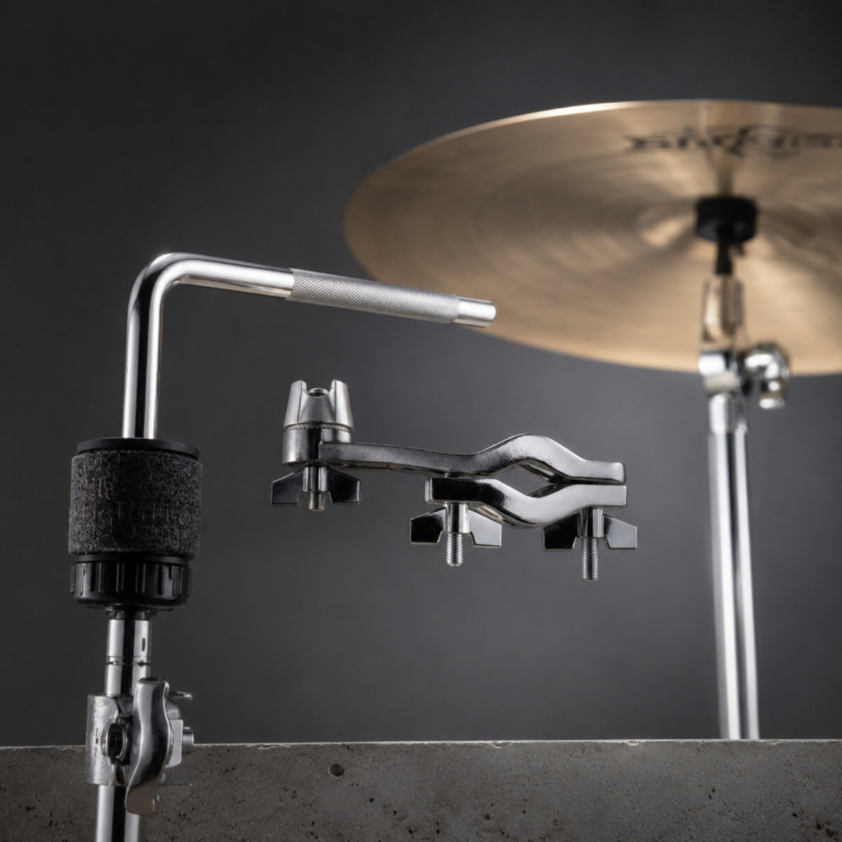 Cymbal Extension Holder Adjustable Cymbal Extension Arm Metal Drum Stand Clamp Arm for Stage Performance