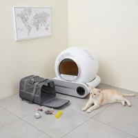 Extra Large Capacity Smart Self-Cleaning Litter Box Safety Sensors App-Controlled Litter Box Easy to Clean for Travel
