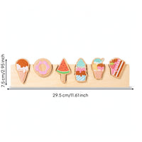 Early Learning Wooden Matching Puzzle Educational Puzzle Board with Chunky Pieces Hand-Eye Coordination Toy Fine Motor Skills for Preschoolers, Preschool, Playroom