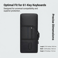Thickened Waterproof Keyboard Gig Bag, Portable Electric Piano Gig Bag, Oxford Cloth Keyboard Gig Bag, Electric Keyboard Case for Students