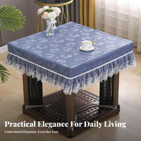 Oil-Proof Heated Table Cover Heat Resistant Waterproof Table Protector Easy Care for Mahjong Players, Families, Game Room, Kitchen, Parties