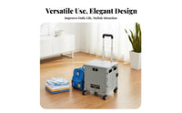 Foldable Shopping Cart Large Capacity Foldable Utility Cart Space Saving Portable Trolley with Wheels for Seniors, Adults, Supermarket, Moving, Travel