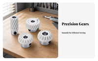 4 Pieces Wear-Resistant Sewing Machine Gear Set Precision Drive Gear Set White